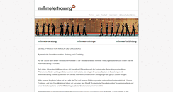 Desktop Screenshot of millimetertraining.de