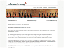 Tablet Screenshot of millimetertraining.de